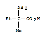 (S)-2-氨基-2-甲基丁酸結構式_595-39-1結構式