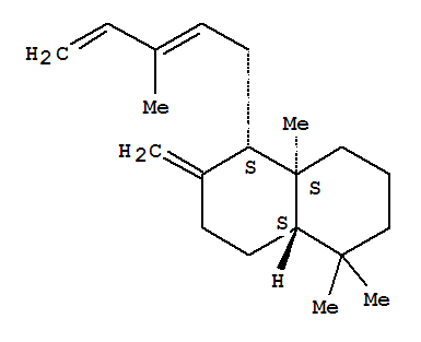 (4aS,8aα)-十氫-1,1,4a-三甲基-6-亞甲基-5β-[(E)-3-甲基-2,4-戊二烯基]萘結構式_5957-33-5結構式