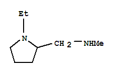 (1-乙基吡咯烷-2-基)-n-甲基甲胺結(jié)構(gòu)式_60923-27-5結(jié)構(gòu)式