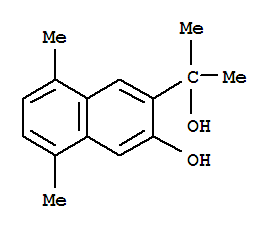 3-(1-Methyl-1-hydroxyethyl)-5,8-dimethylnaphthalene-2-ol Structure,61263-73-8Structure