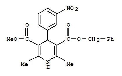 1,4-Dihydro-2,6-dimethyl-4-(3-nitrophenyl)-3,5-pyridinedicarboxylic acid 3-methyl 5-benzyl ester Structure,61311-83-9Structure