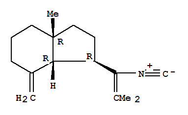 (1R,7aα)-octahydro-1α-(1-isocyano-2-methyl-1-propenyl)-3aα-methyl-7-methylene-1h-indene Structure,62078-10-8Structure