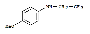 (4-Methoxyphenyl)(2,2,2-trifluoroethyl)amine Structure,62158-95-6Structure