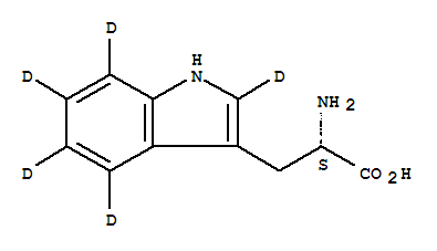 L-色氨酸-D5結(jié)構(gòu)式_62595-11-3結(jié)構(gòu)式