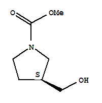 1-Pyrrolidinecarboxylicacid,3-(hydroxymethyl)-,methylester,(3s)-(9ci) Structure,639491-62-6Structure