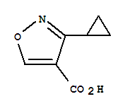 4-Isoxazolecarboxylicacid,3-cyclopropyl-(9ci) Structure,639523-17-4Structure