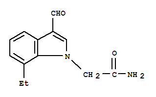 1H-indole-1-acetamide,7-ethyl-3-formyl-(9ci) Structure,639810-79-0Structure