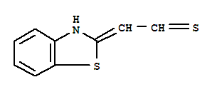 (2Z)-1,3-benzothiazol-2(3h)-ylideneethanethial Structure,64126-88-1Structure