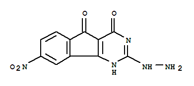 1H-indeno1,2-dpyrimidine-2,4,5(3h)-trione,8-nitro-,2-hydrazone Structure,64143-01-7Structure