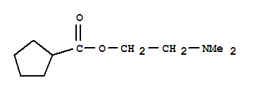 Cyclopentanecarboxylic acid,2-(dimethylamino)ethyl ester (9ci) Structure,64153-57-7Structure