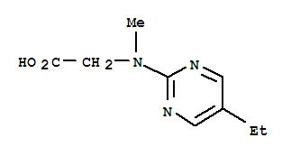 Glycine,n-(5-ethyl-2-pyrimidinyl)-n-methyl-(9ci) Structure,64171-60-4Structure