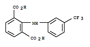 1,3-Benzenedicarboxylic acid,2-[[3-(trifluoromethyl)phenyl]amino]- Structure,64181-78-8Structure