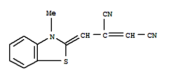 (2Z)-2-[(e)-(3-methyl-1,3-benzothiazol-2(3h)-ylidene)methyl]-2-butenedinitrile Structure,64226-16-0Structure