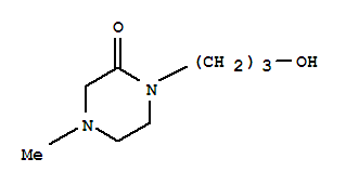 Piperazinone, 1-(3-hydroxypropyl)-4-methyl-(9ci) Structure,643084-44-0Structure