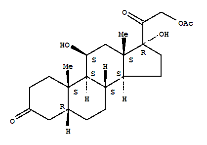 5β-dihydrocortisol 21-acetate Structure,64313-94-6Structure