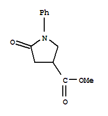 Methyl 5-oxo-1-phenylpyrrolidine-3-carboxylate Structure,64320-92-9Structure