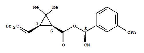 1S,3S,alphaS-溴氰菊酯結構式_64364-02-9結構式