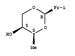 1,3-Dioxan-5-ol ,4-methyl-2-(1-methylethyl)-,(2alpha,4alpha,5alpha)-(9ci) Structure,64446-62-4Structure