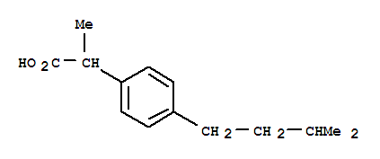 Benzeneacetic acid,-alpha--methyl-4-(3-methylbutyl)-(9ci) Structure,64451-77-0Structure