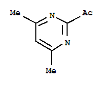 1-(4,6-二甲基-2-嘧啶)-乙酮結(jié)構(gòu)式_64571-50-2結(jié)構(gòu)式