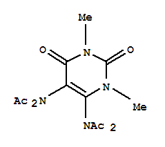 (9ci)-N,N-(1,2,3,6-四氫-1,3-二甲基-2,6-二氧代-4,5-嘧啶二基)雙[n-乙?；?乙酰胺結(jié)構(gòu)式_64589-40-8結(jié)構(gòu)式