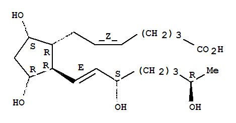 (5Z,9alpha,11alpha,13e,15s,19r)-9,11,15,19-tetrahydroxyprosta-5,13-dien-1-oic acid Structure,64625-53-2Structure