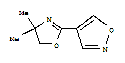 (9ci)-4-(4,5-二氫-4,4-二甲基-2-噁唑)-異噁唑結(jié)構(gòu)式_646534-55-6結(jié)構(gòu)式