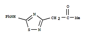 1-(5-Anilino-1,2,4-thiadiazol-3-yl)acetone Structure,64822-00-0Structure