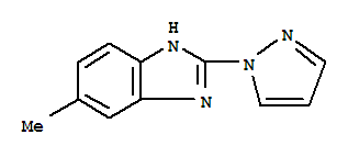 1H-benzimidazole,5-methyl-2-(1h-pyrazol-1-yl)-(9ci) Structure,6488-89-7Structure