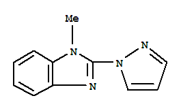 1H-benzimidazole,1-methyl-2-(1h-pyrazol-1-yl)-(9ci) Structure,6488-97-7Structure