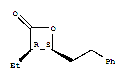 (3r,4s)-(9ci)-3-乙基-4-(2-苯基乙基)-2-氧雜環(huán)丁烷酮結(jié)構(gòu)式_652150-88-4結(jié)構(gòu)式