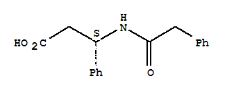 (S)-n-苯基乙?；?beta-苯丙氨酸結(jié)構(gòu)式_65414-83-7結(jié)構(gòu)式