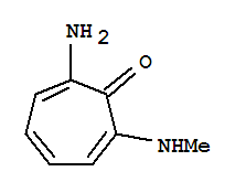 2,4,6-Cycloheptatrien-1-one,2-amino-7-(methylamino)-(9ci) Structure,65425-76-5Structure