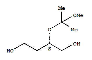 (S)-2-(1-甲氧基-1-甲基乙氧基)-丁二醇結(jié)構(gòu)式_66348-33-2結(jié)構(gòu)式