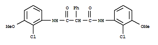 N1,n3-bis(2-chloro-3-methoxyphenyl)-2-phenylpropanediamide Structure,686277-21-4Structure