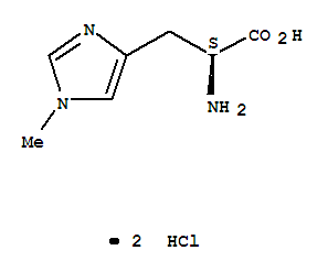 (S)-2-氨基-3-(1-甲基-1H-咪唑-4-基)-丙酸雙鹽酸鹽結(jié)構(gòu)式_69614-06-8結(jié)構(gòu)式