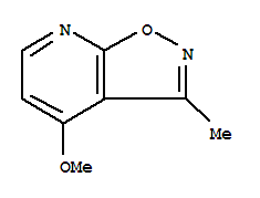 (9ci)-4-甲氧基-3-甲基-異噁唑并[5,4-b]吡啶結(jié)構(gòu)式_69790-41-6結(jié)構(gòu)式