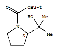 (S)-2-(1-羥基-1-甲基乙基)-吡咯烷-1-羧酸叔丁基酯結構式_698347-48-7結構式