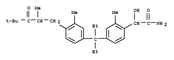  4-[1-乙基-1-[3-甲基-4-(2,4,4-三甲基-3-氧代戊基)苯基]丙基]--alpha--羥基-2-甲基-苯乙酰胺結(jié)構(gòu)式_700826-43-3結(jié)構(gòu)式