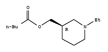 Pentanoic acid, [(3r)-1-ethyl-3-piperidinyl]methyl ester (9ci) Structure,700870-68-4Structure