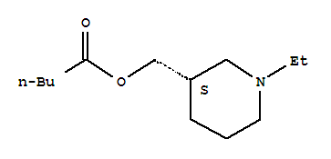 Pentanoic acid, [(3s)-1-ethyl-3-piperidinyl]methyl ester (9ci) Structure,700870-69-5Structure