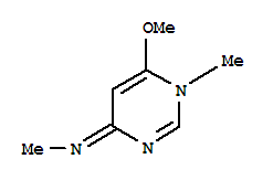 Methanamine, n-(6-methoxy-1-methyl-4(1h)-pyrimidinylidene)-(9ci) Structure,703397-93-7Structure