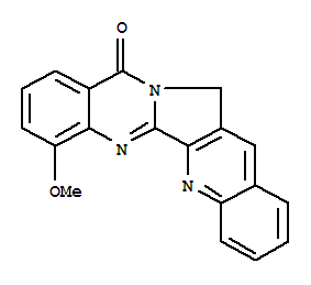 Quino[2,3:3,4]pyrrolo[2,1-b]quinazolin-11(13h)-one, 7-methoxy- Structure,704912-40-3Structure