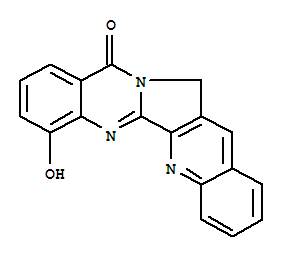 7-羥基-喹啉并[2,3:3,4]吡咯并[2,1-b]喹唑啉-11(13H)-酮結(jié)構(gòu)式_704912-44-7結(jié)構(gòu)式