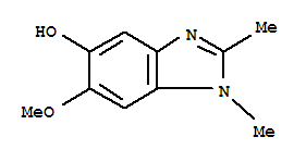 1H-benzimidazol-5-ol,6-methoxy-1,2-dimethyl-(9ci) Structure,705927-96-4Structure