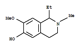 6-Isoquinolinol,1-ethyl-1,2,3,4-tetrahydro-7-methoxy-2-methyl-(9ci) Structure,706748-20-1Structure