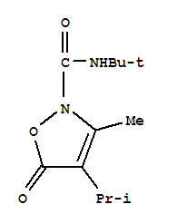 2(5H)-isoxazolecarboxamide, n-(1,1-dimethylethyl)-3-methyl-4-(1-methylethyl)-5-oxo-Structure,706803-54-5Structure 2(5H)-isoxazolecarboxamide, n-(1,1-dimethylethyl)-3-methyl-4-(1-methylethyl)-5-oxo- Structure,706803-54-5Structure