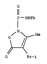 (9ci)-3-甲基-4-(1-甲基乙基)-5-氧代-n-苯基-2(5H)-異噁唑羧酰胺結(jié)構(gòu)式_706803-56-7結(jié)構(gòu)式