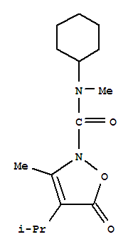  n-環(huán)己基-n,3-二甲基-4-(1-甲基乙基)-5-氧代-2(5H)-異噁唑羧酰胺結(jié)構(gòu)式_706803-62-5結(jié)構(gòu)式