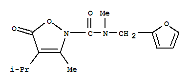 2(5H)-isoxazolecarboxamide, n-(2-furanylmethyl)-n,3-dimethyl-4-(1-methylethyl)-5-oxo-Structure,706803-74-9Structure 2(5H)-isoxazolecarboxamide, n-(2-furanylmethyl)-n,3-dimethyl-4-(1-methylethyl)-5-oxo- Structure,706803-74-9Structure